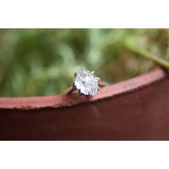 alternative raw diamond engagement rings, raw crystal size 4 5 6 7 8 8 9 10 11 - Picture 2 of 4